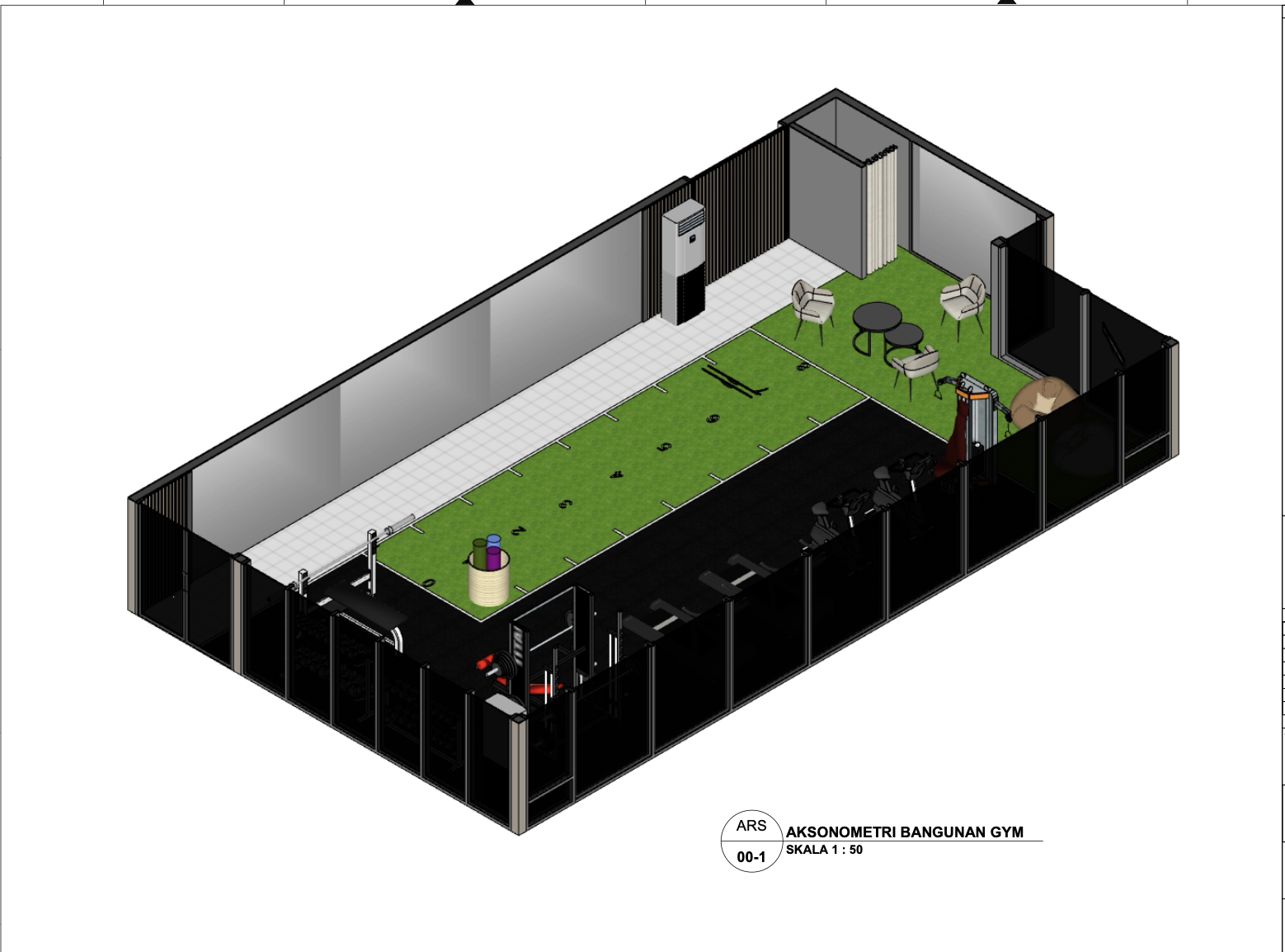 Renovasi Gym BPAFK Jakarta 2